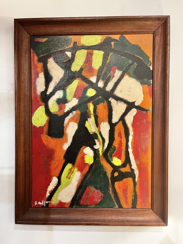 P 314 RP abstract painting signed B. Delpierre