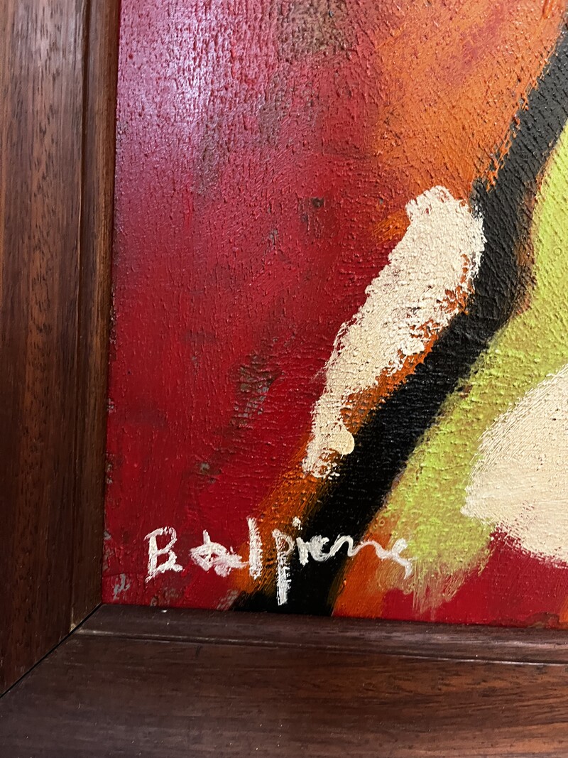P 314 RP abstract painting signed B. Delpierre