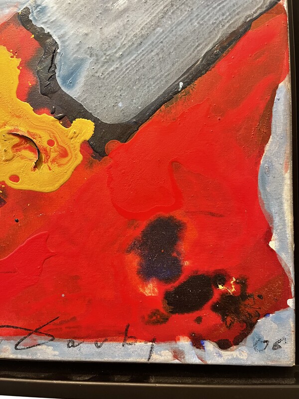 P 328 TH abstract painting signed René Dauby 