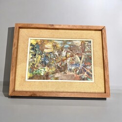 P 337 AG Painting Manuel Viola signed and dated1954