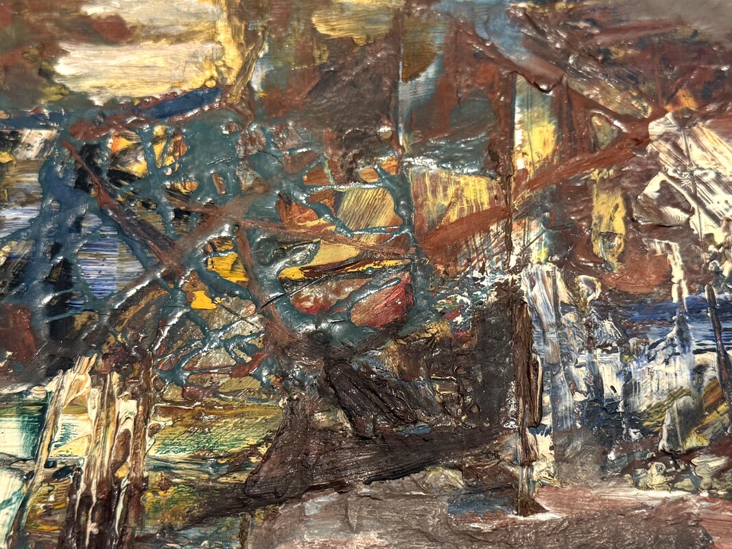 P 338 AG Painting Manuel Viola signed and dated1954