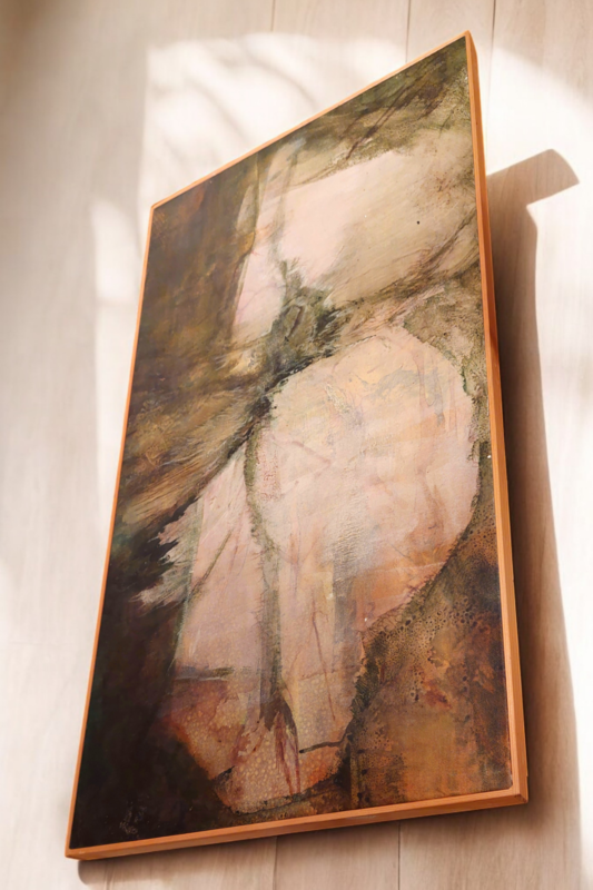 P 340 JC Abstraot compasition, oil on canvas, 1970s