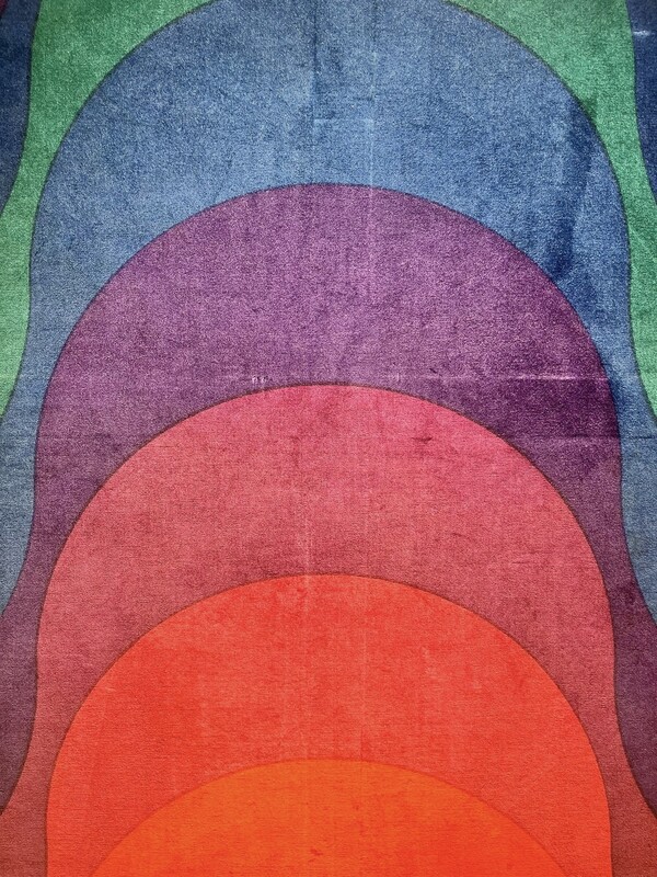 P 343 PL « Spectrum » fabric work by Verner Panton 