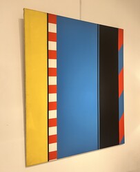 P 349 OB abstract painting signed P. Boogaert 