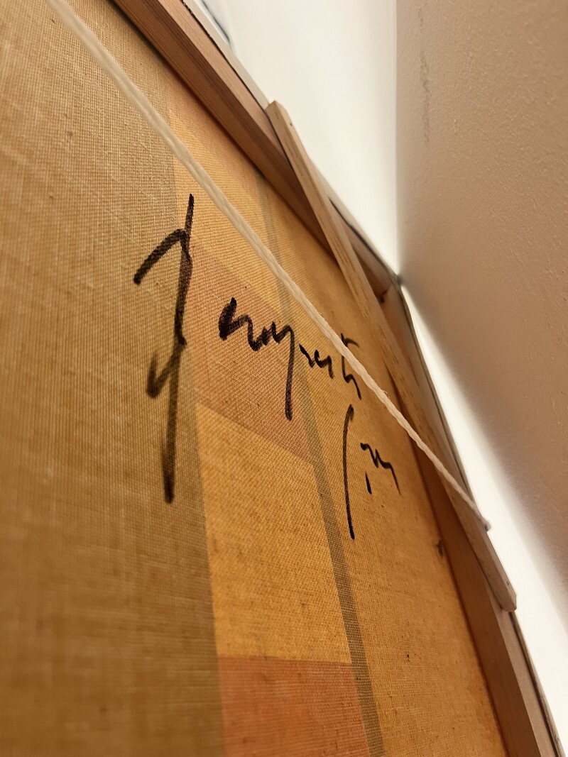 P 349 OB abstract painting signed P. Boogaert 
