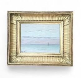 P 352 APO Marine oil on panel by Alfred Stevens 