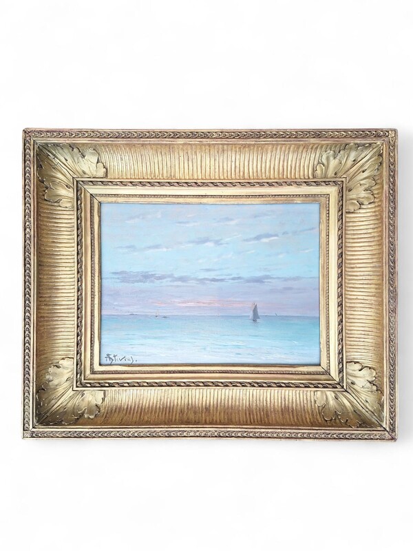 P 352 APO Marine oil on panel by Alfred Stevens 