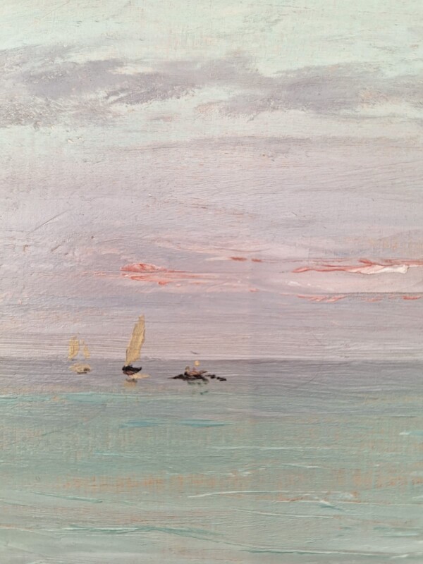 P 352 APO Marine oil on panel by Alfred Stevens 