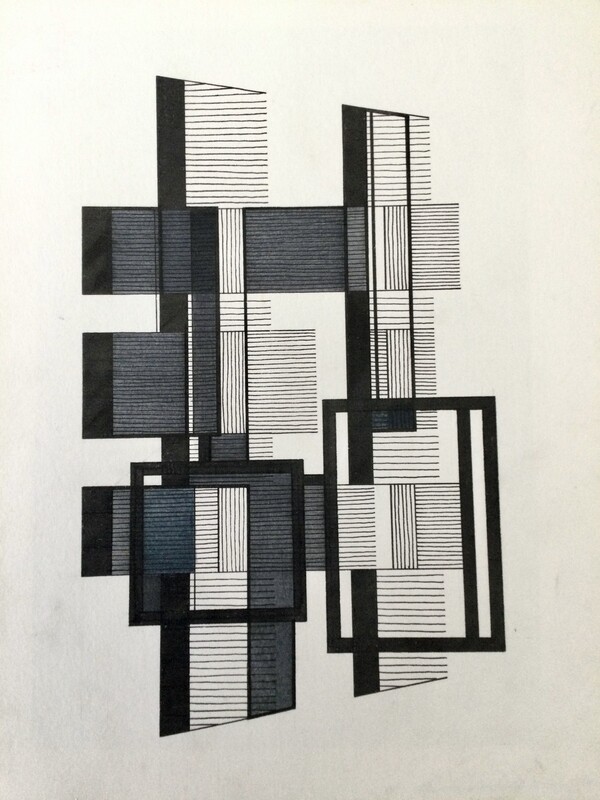 P 354 AS Eugène Eechaut(1928-2019), ink on papier, signed and dated