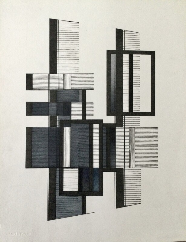 P 354 AS Eugène Eechaut(1928-2019), ink on papier, signed and dated