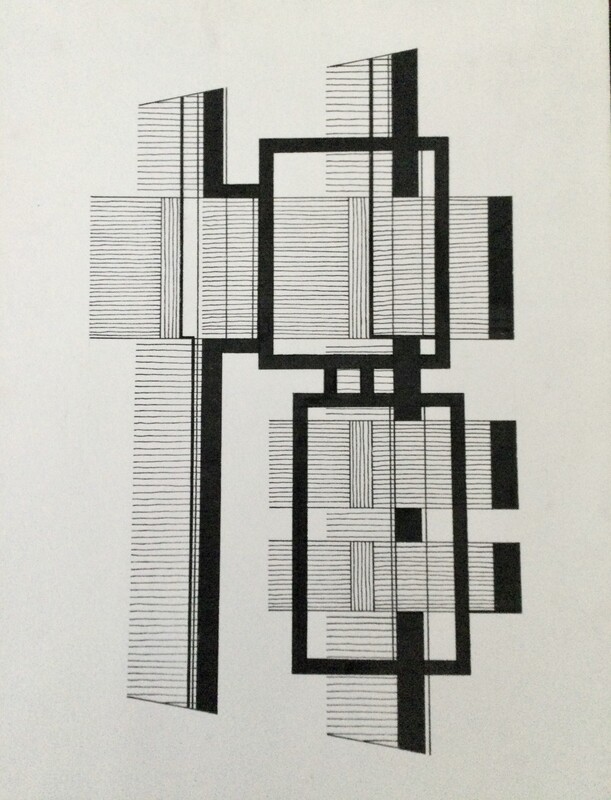 P 354 AS Eugène Eechaut(1928-2019), ink on papier, signed and dated