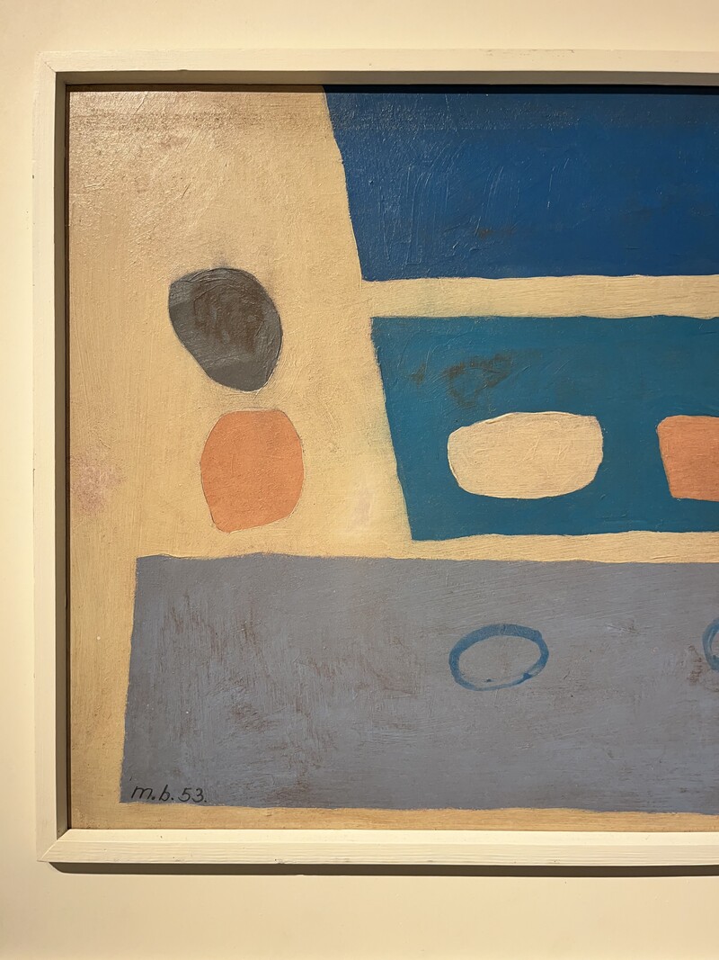 P 359 OB abstract composition with monogram M.B 53