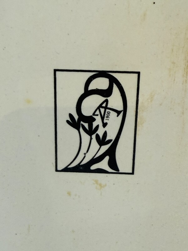 P 361 AG 4 ceramic print from A. Mucha circa’s 1970