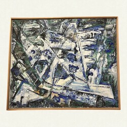 P 363 AS  Expressionist painting, 1950’s