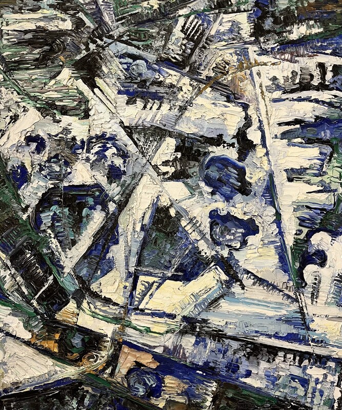 P 363 AS  Expressionist painting, 1950’s