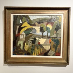 P 364 CK painting by Louis-Marie Londot, « vue de Jambes » 1948