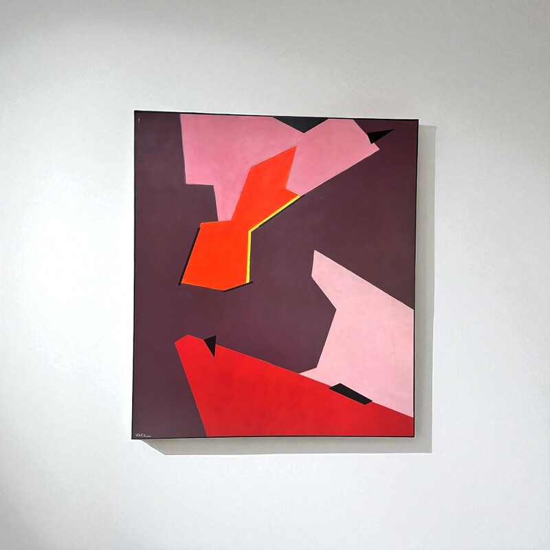 P 365 AS abstract painting by Alain Vael