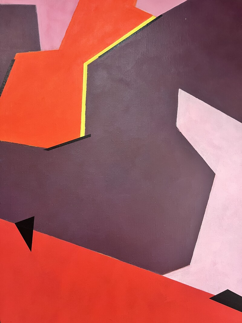 P 365 AS abstract painting by Alain Vael