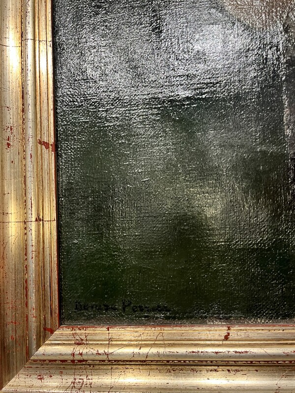 P 369 APO « Ève » painting on canvas signed Denise Perrier, 1938