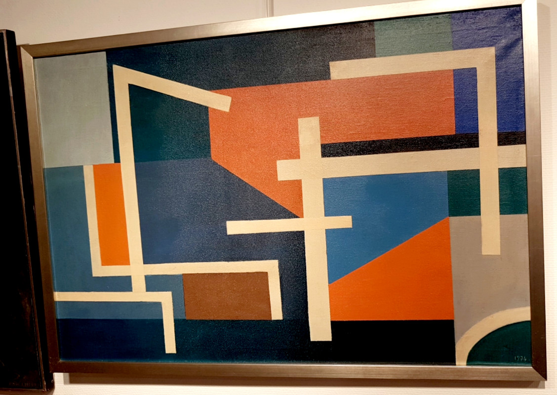 P 37 AS Abstract composition by E. Pillet France 1974