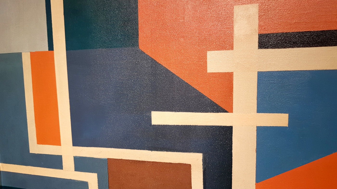 P 37 AS Abstract composition by E. Pillet France 1974