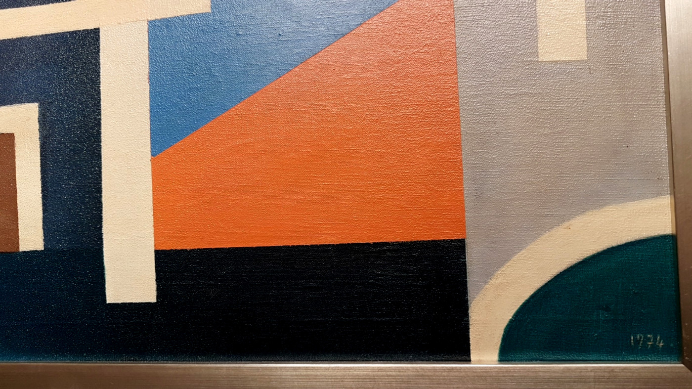 P 37 AS Abstract composition by E. Pillet France 1974