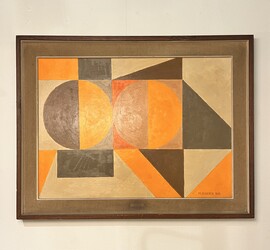 P 370 RP geometrical abstraction signed M. Derrider, 1970