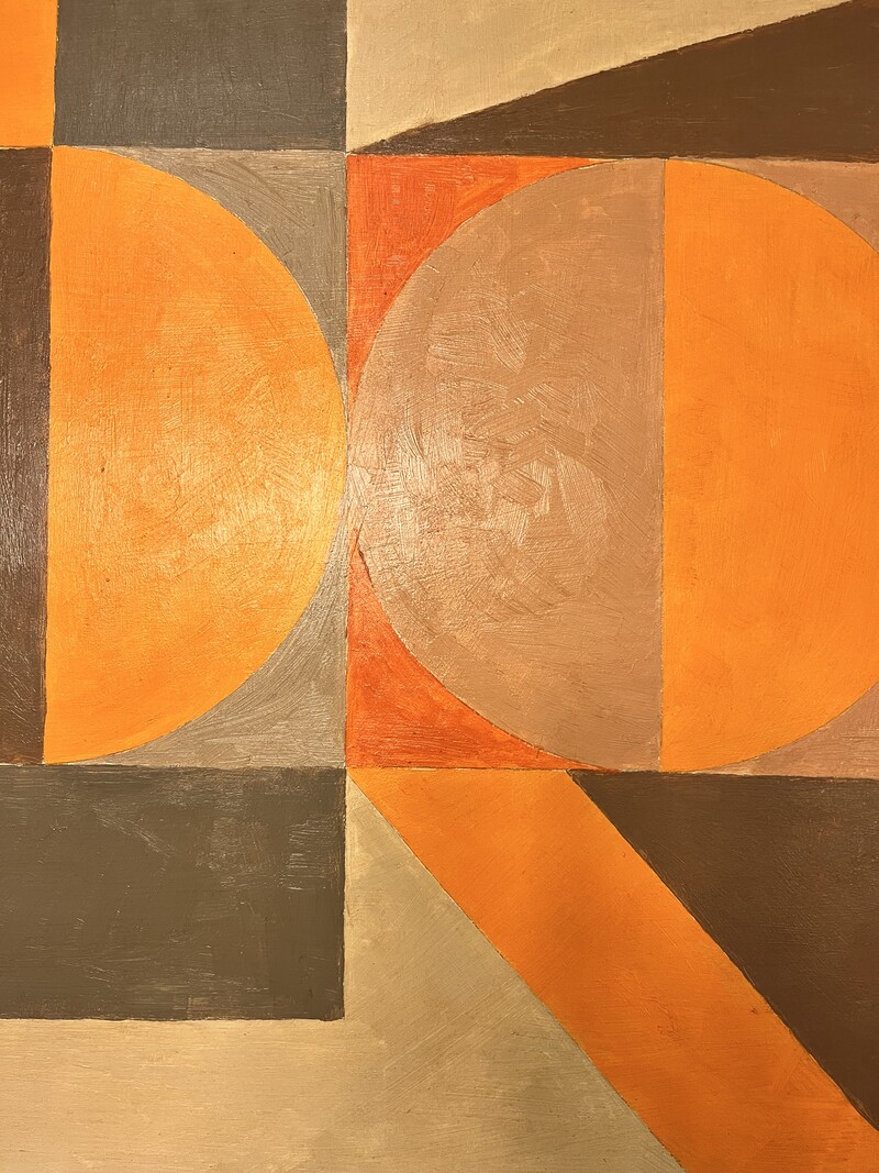 P 370 RP geometrical abstraction signed M. Derrider, 1970
