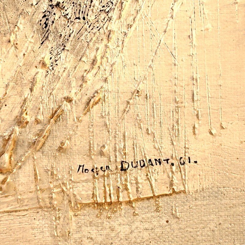 P 372 AS Roger Dudant (1929-2008), Oil on canvas « Littoral » , signed and dated 1961