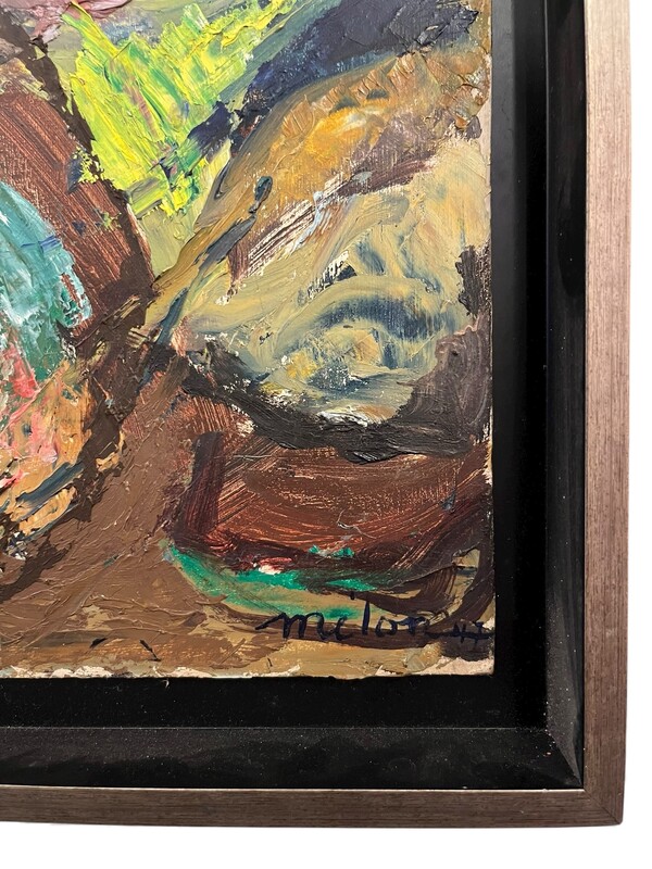 P 377 TH abstrait painting signed René Melon, 1943