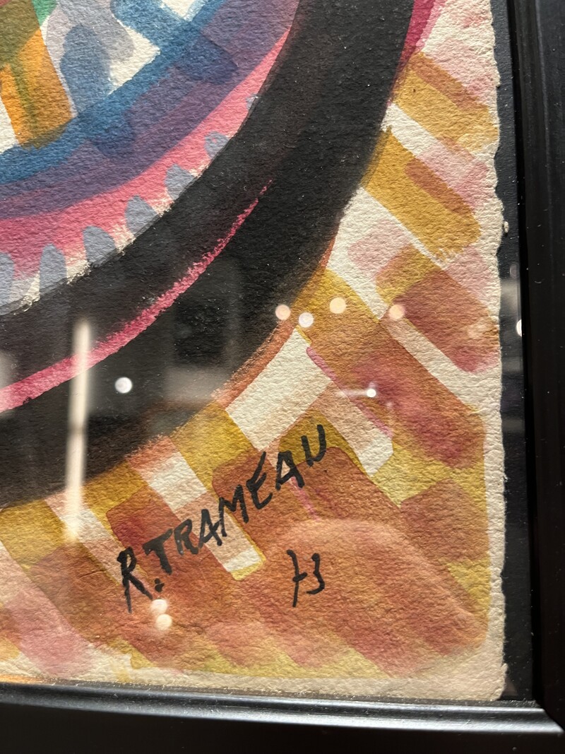 P 380 PL painting signed R Trameau 73