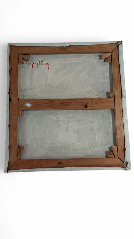 P 381 JC Oil on canas, Abstraction signed by Jacques Maes, Belgian school 1970s