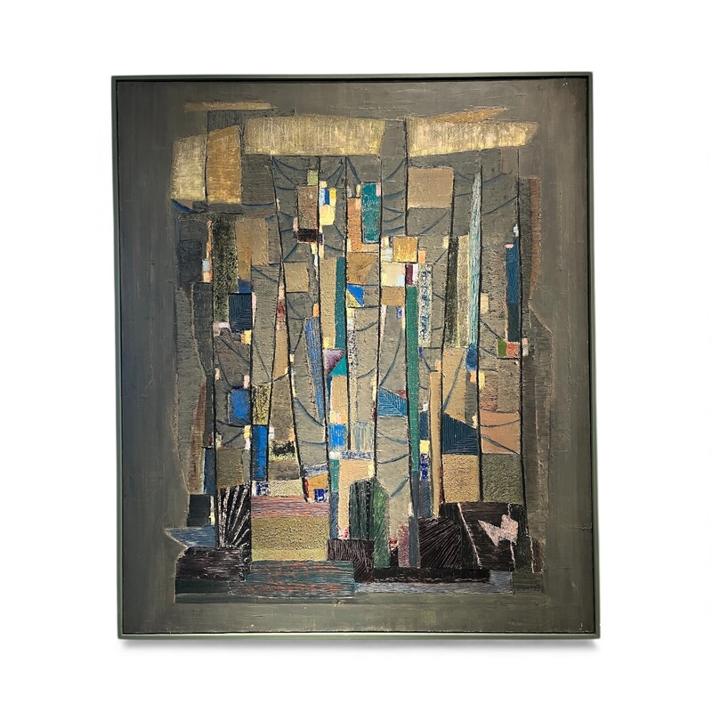 P 382 TH abstract painting by JEF VERBRAK, 1955
