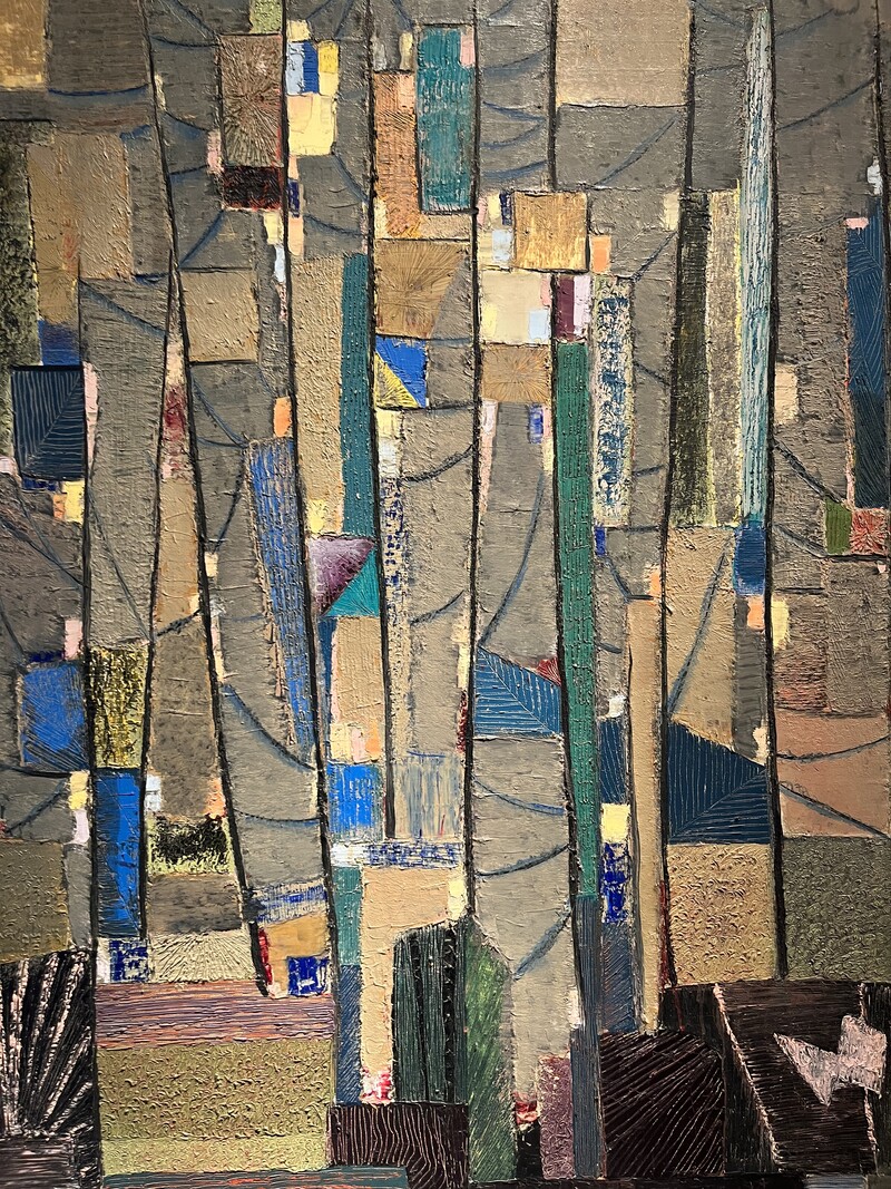 P 382 TH abstract painting by JEF VERBRAK, 1955