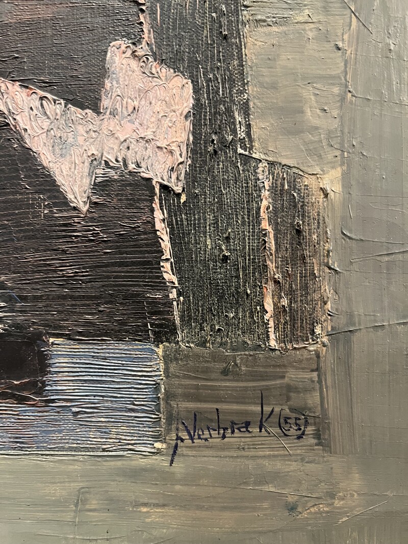 P 382 TH abstract painting by JEF VERBRAK, 1955