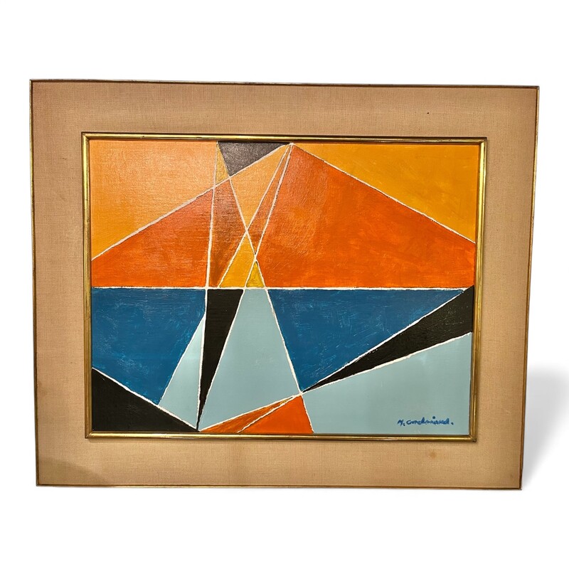 P 384 RP abstract painting, 1970’s