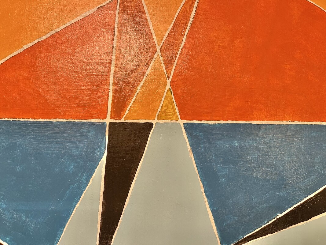 P 384 RP abstract painting, 1970’s