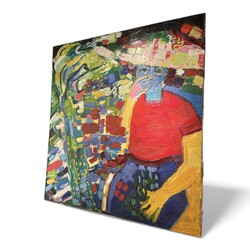 P 386 FL signed large painting, 1960’s