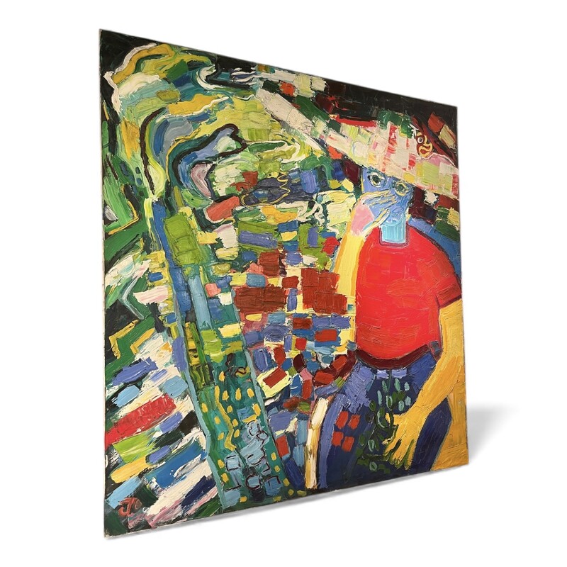 P 386 FL signed large painting, 1960’s