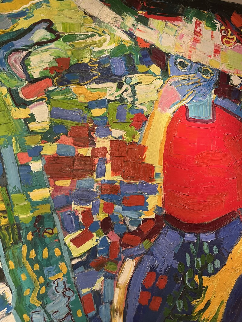 P 386 FL signed large painting, 1960’s