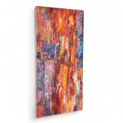 P 388 JC Oil on pannel abstraction signed 1960s 