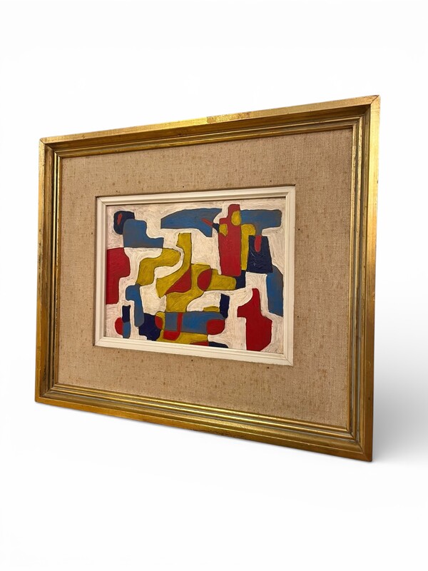 P 392 RP abstract painting signed J Jacquelin, 59