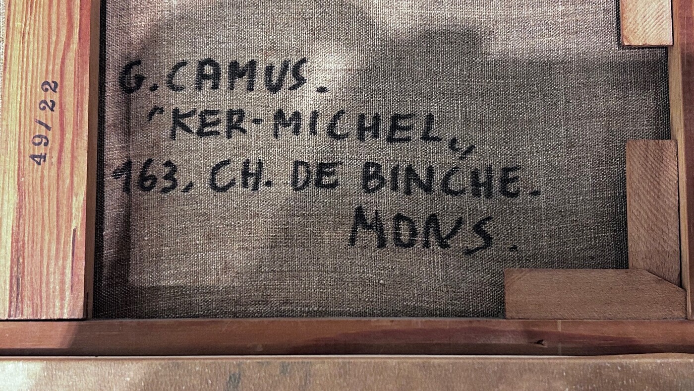 P 396 AS Gustave Camus (1914-1984), « Marine aux pièges », dated 1964 and signed, oil on canvas