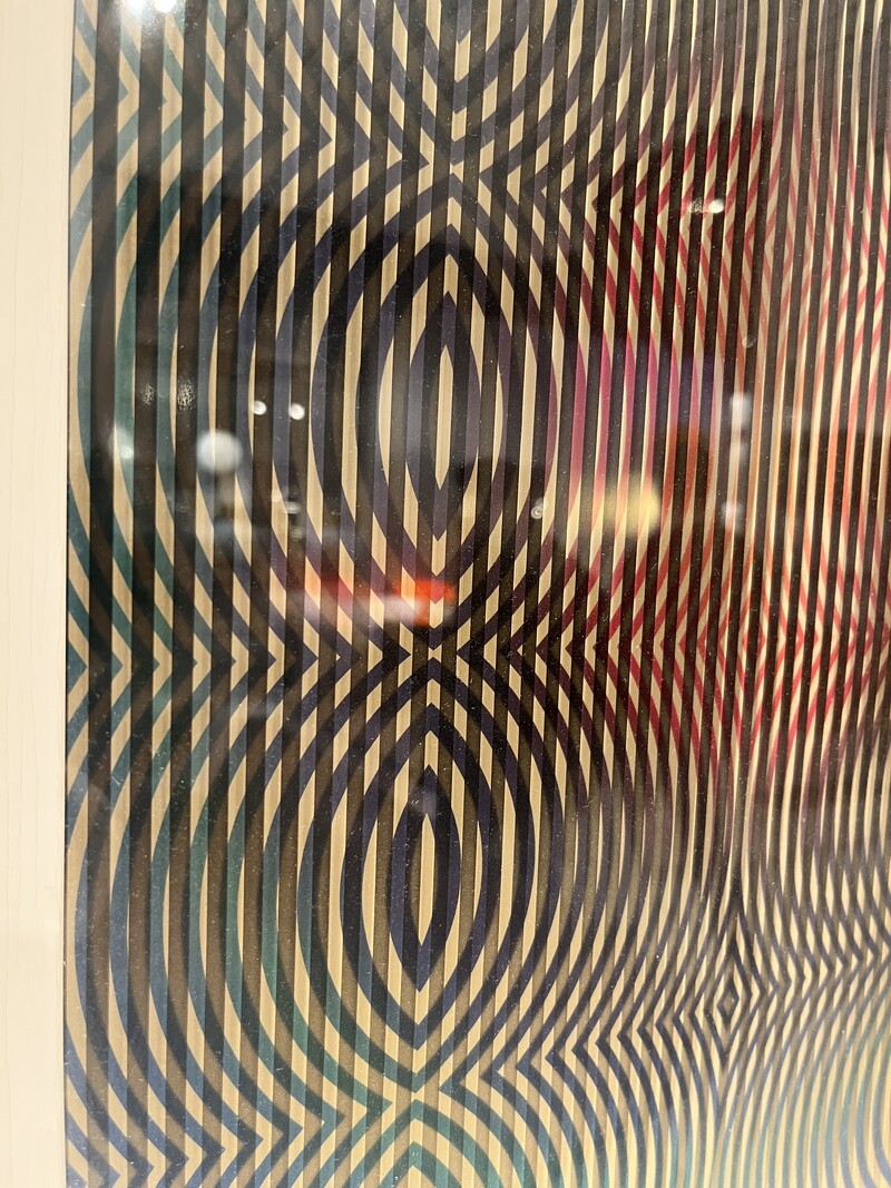 P 397 AV Cinetic art work by Alberto Biasi « Dinamico », 1990