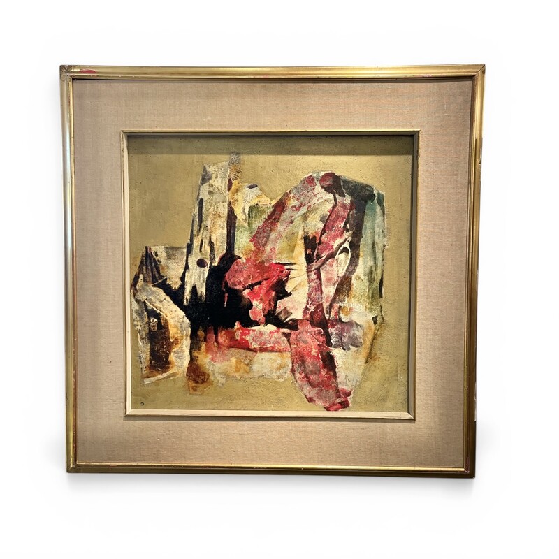 P 398 TH Abstract painting by Maurice Schleck, circa 1960