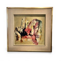P 398 TH Abstract painting by Maurice Schleck, circa 1960