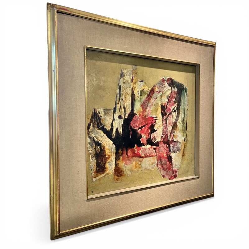P 398 TH Abstract painting by Maurice Schleck, circa 1960