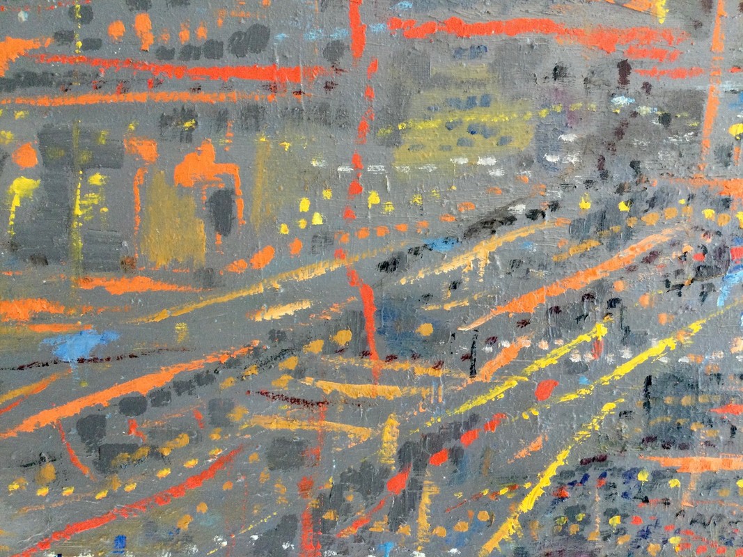 P 80 AS « Liège nocturne », Jean (François)Hick (1933-2011), Hst contresignée, titrée & datée 1958