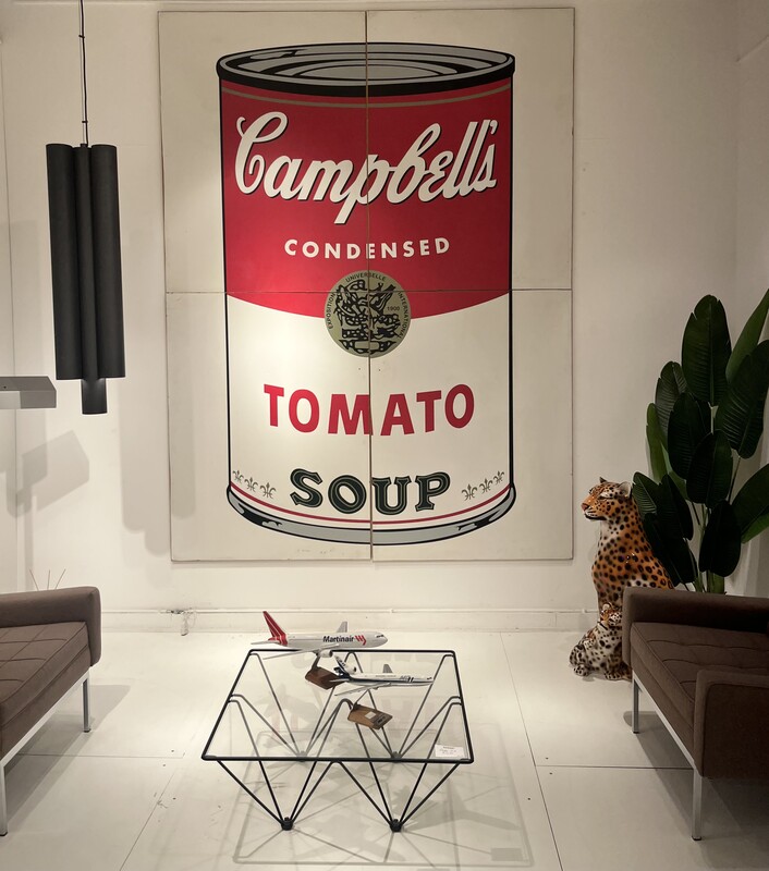 P 892 AV Andy Warhol « Campbell’s Soup » wood panels (4) serigraphy circa 1980