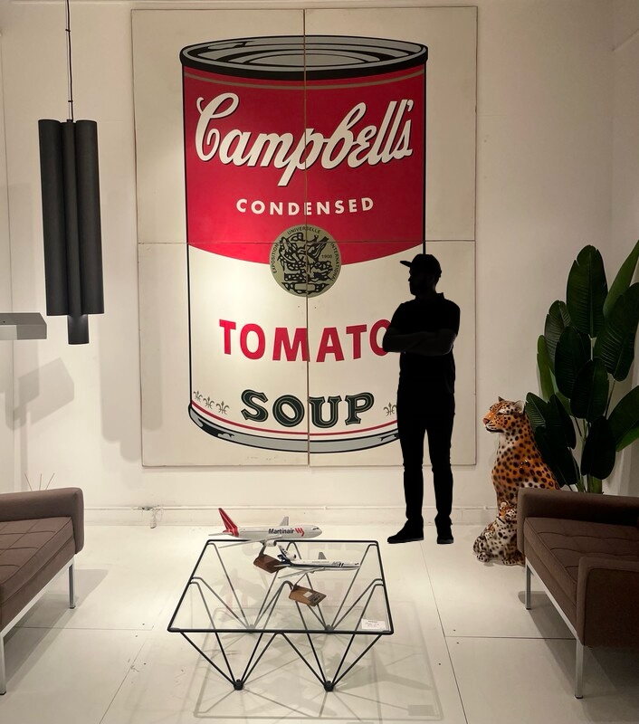 P 892 AV Andy Warhol « Campbell’s Soup » wood panels (4) serigraphy circa 1980